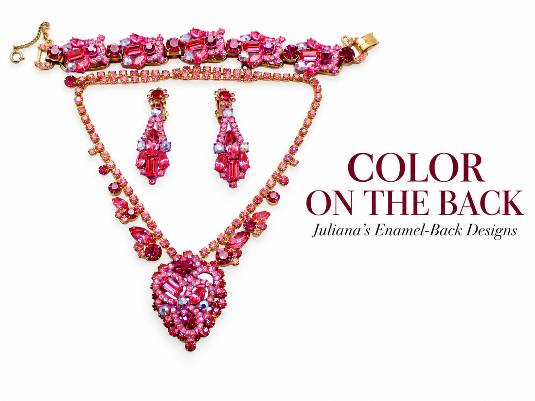 Color on the Back: Juliana’s Enamel-Back Designs