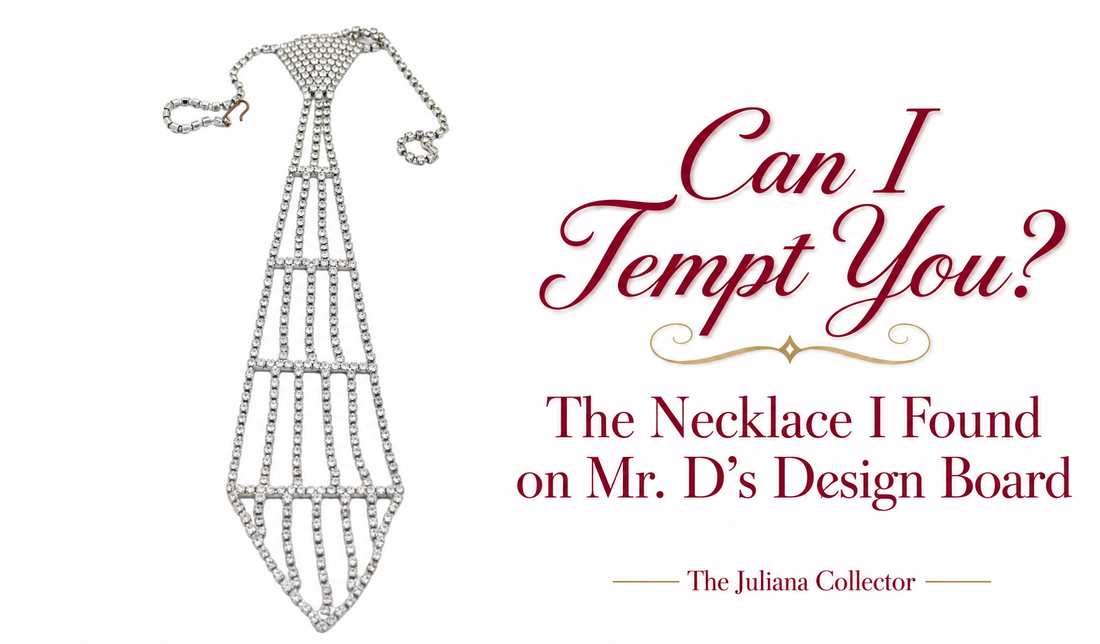 Can I Tempt You? The Necklace I Found on Mr. D’s Design Board — The Juliana Collector