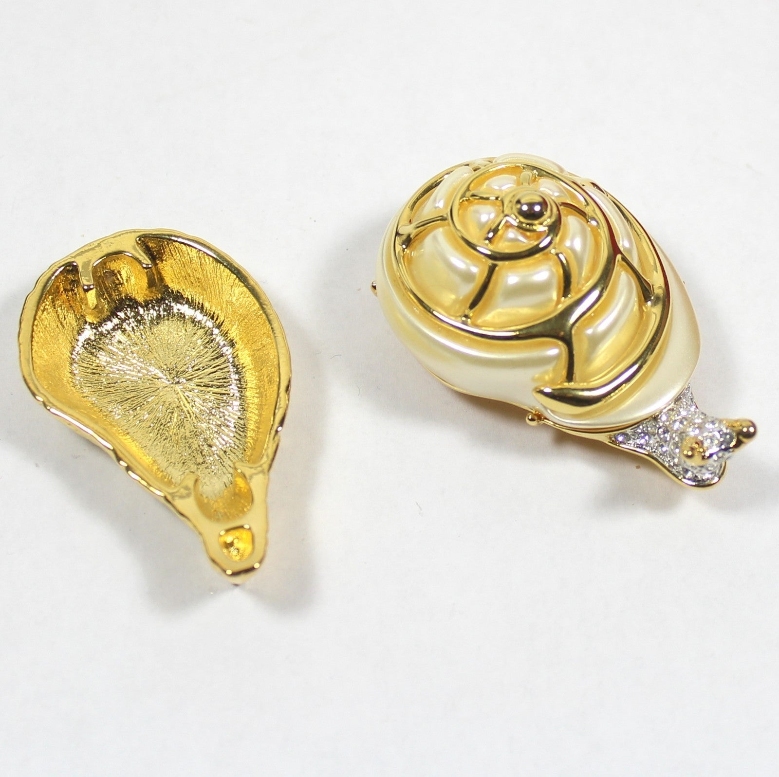 KJL Kenneth Jay Lane Snail Brooch Trinket Box Kenneth’s Critters original box