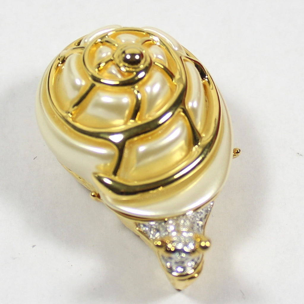 KJL Kenneth Jay Lane Snail Brooch Trinket Box Kenneth’s Critters original box