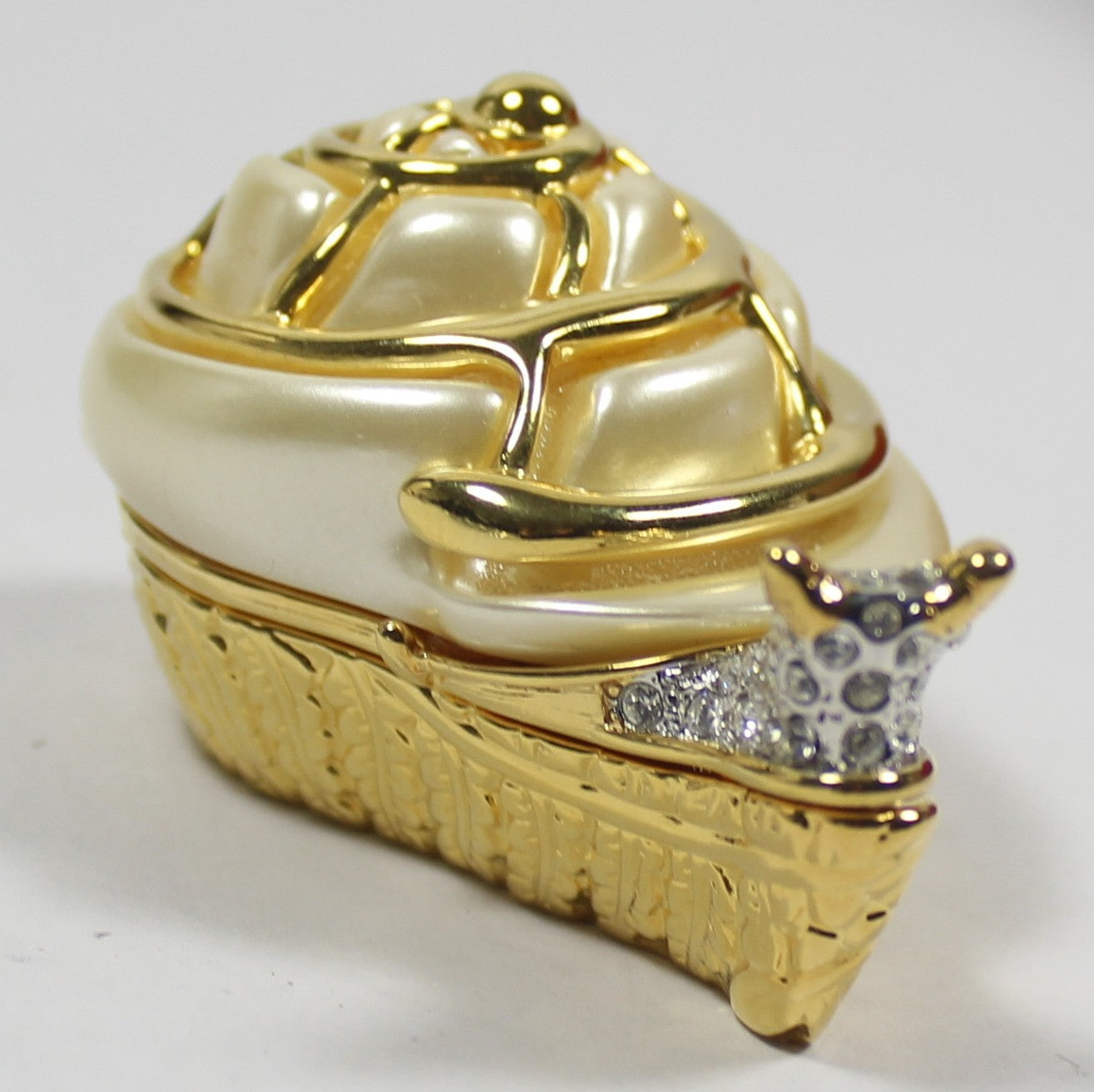 KJL Kenneth Jay Lane Snail Brooch Trinket Box Kenneth’s Critters original box