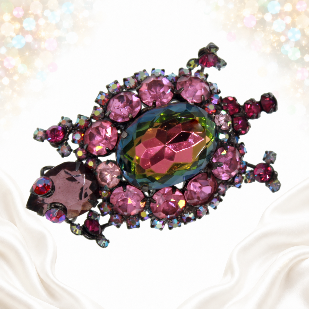 Juliana turtle brooch alternate light one