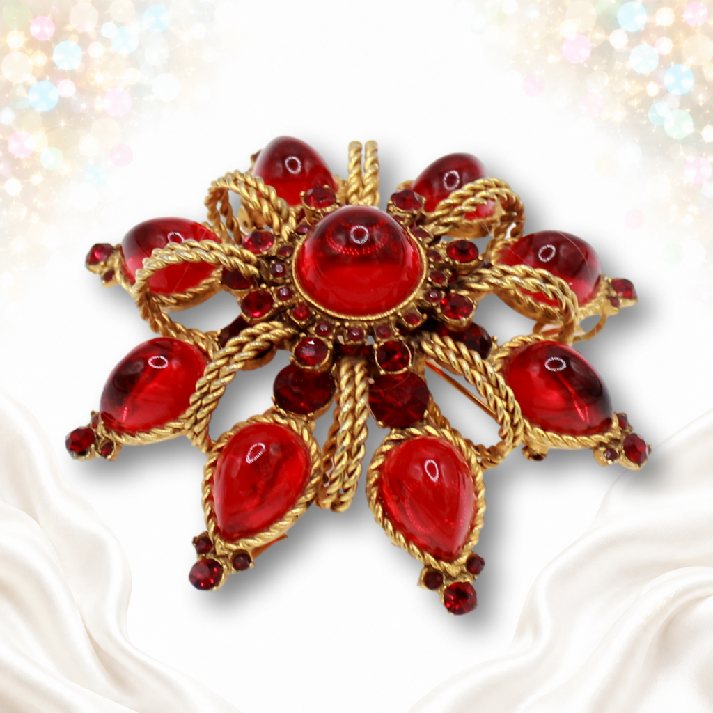 Profile of the highly raised brooch