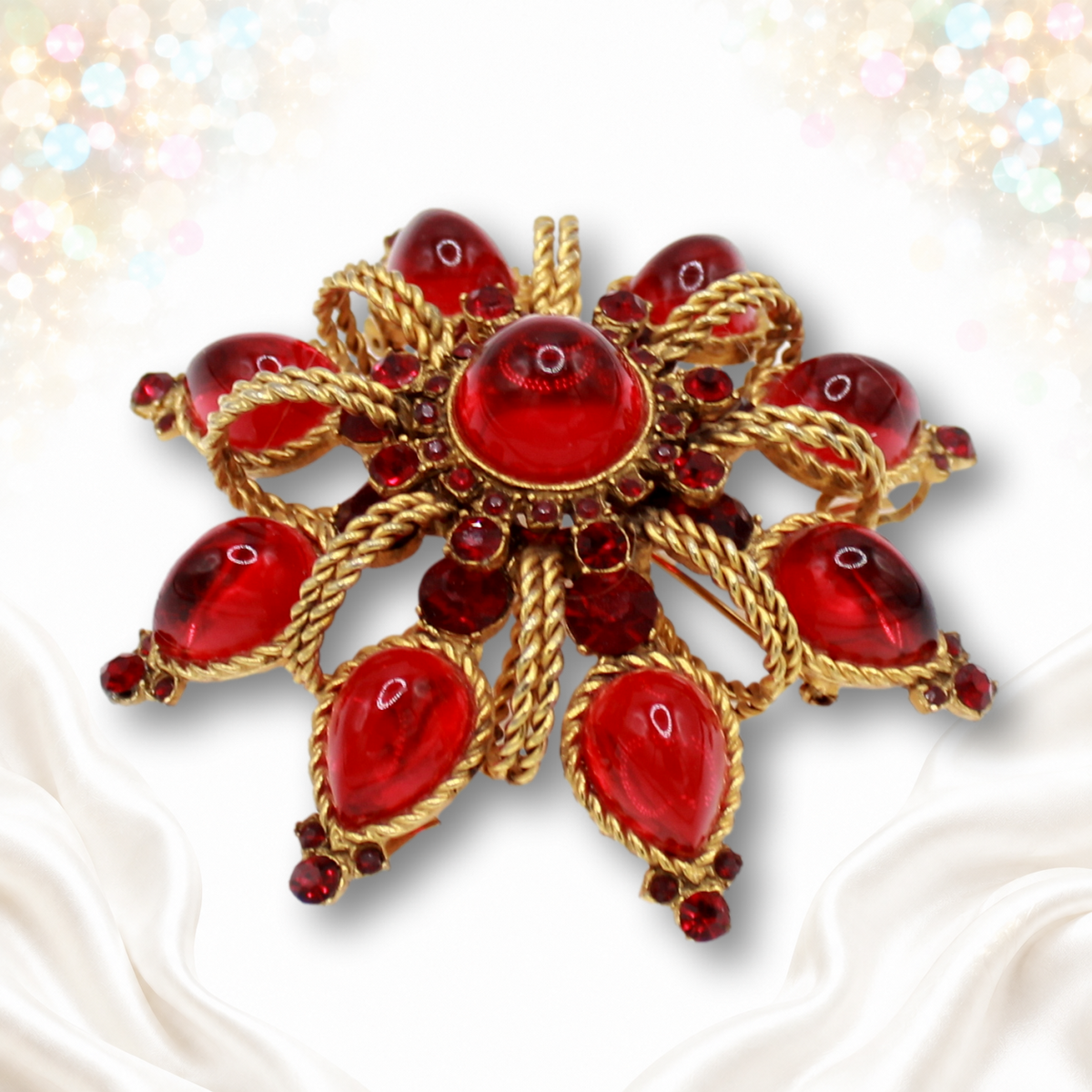 Profile of the highly raised brooch
