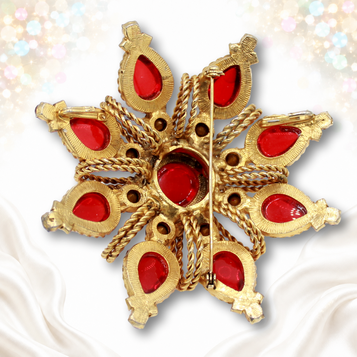 Reverse of the brooch showing pin hardware
