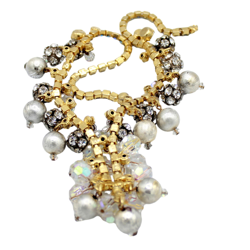 Coming Soon Vintage Juliana AB Crystal Cha Cha Rhinestone Necklace IIJJ #2243