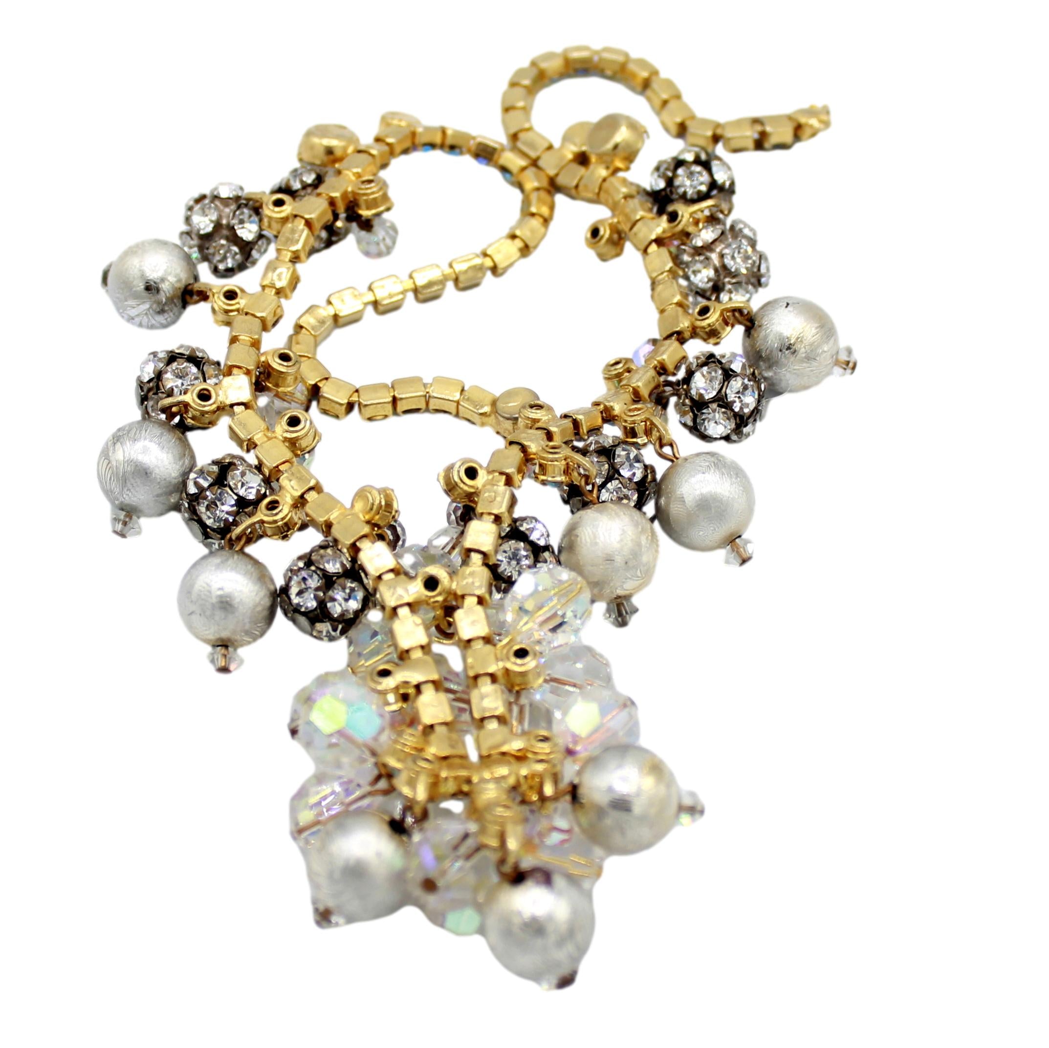 Coming Soon Vintage Juliana AB Crystal Cha Cha Rhinestone Necklace IIJJ #2243