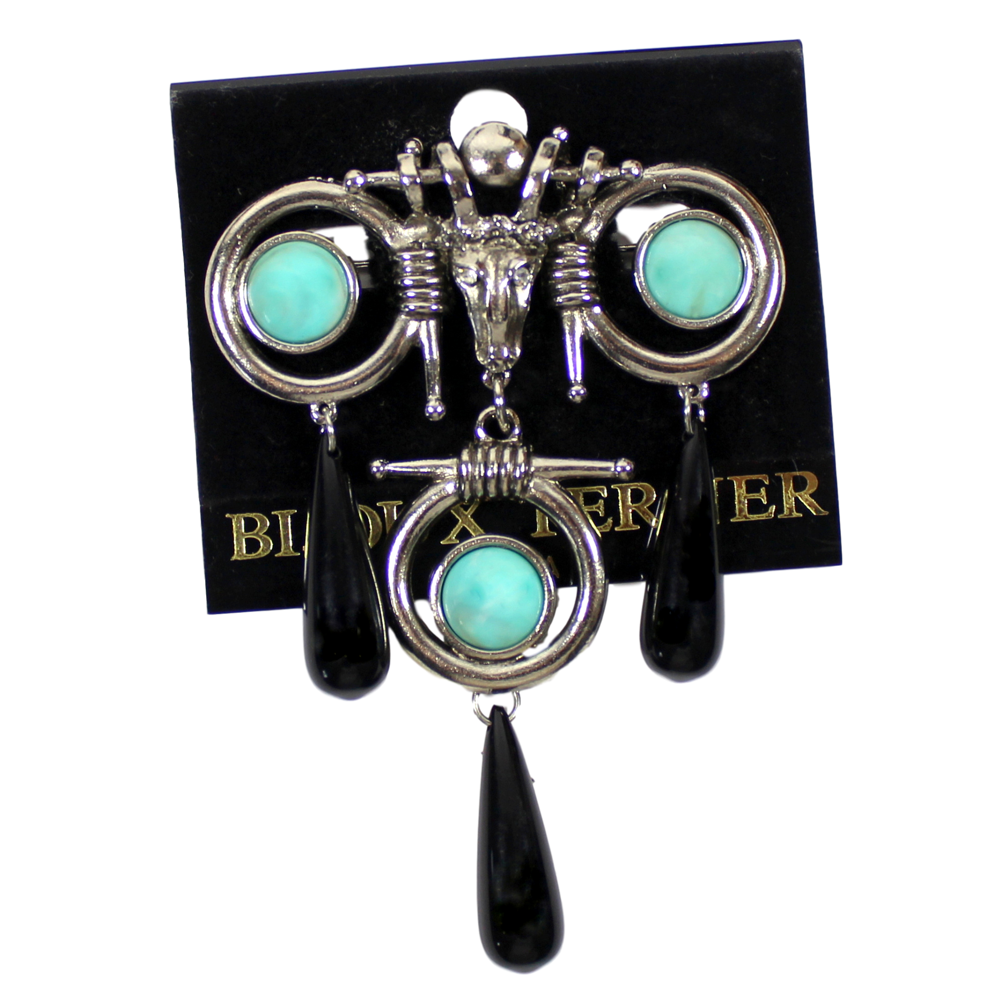 Coming Soon Vintage Juliana for Bijoux Terner Turquoise Clip Earrings NOS on Original Card IIJJ #9239