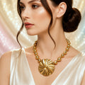 Vintage Juliana for Carol Dauplaise Gold Tone Statement Necklace IIJJ#9261