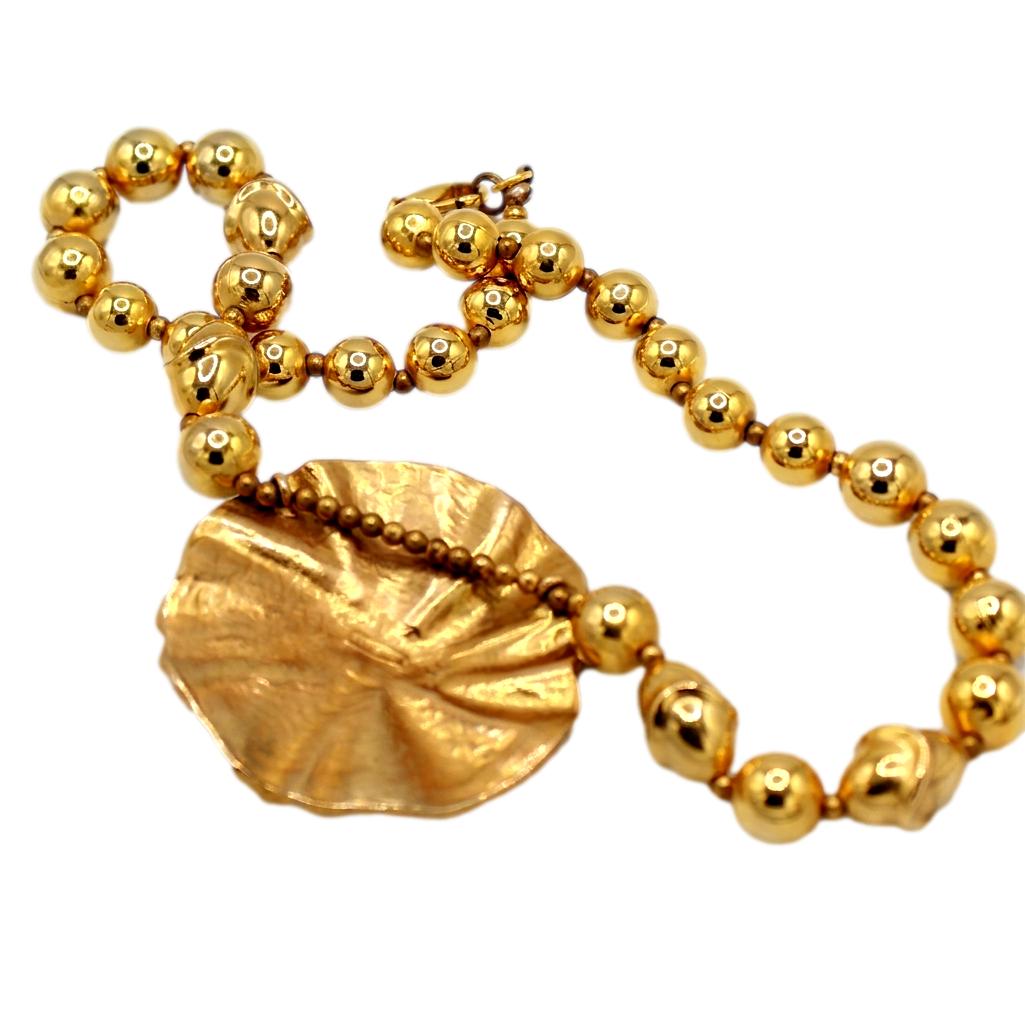 Vintage Juliana for Carol Dauplaise Gold Tone Statement Necklace IIJJ#9261