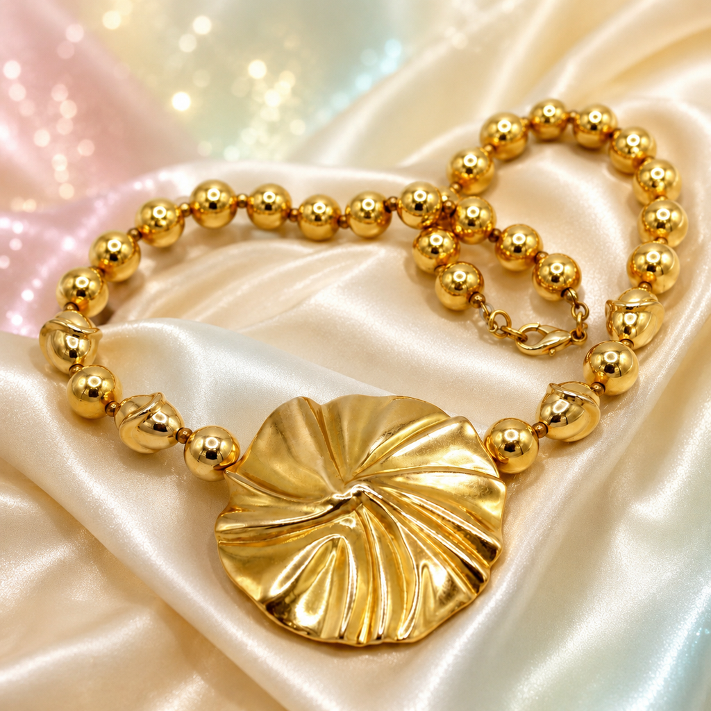 Vintage Juliana for Carol Dauplaise Gold Tone Statement Necklace IIJJ#9261