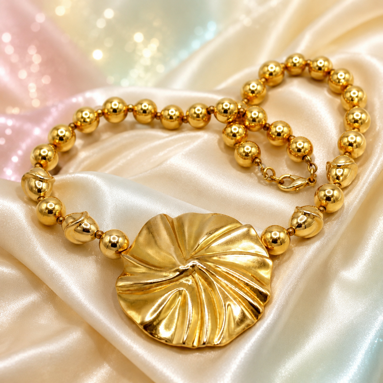 Vintage Juliana for Carol Dauplaise Gold Tone Statement Necklace IIJJ#9261