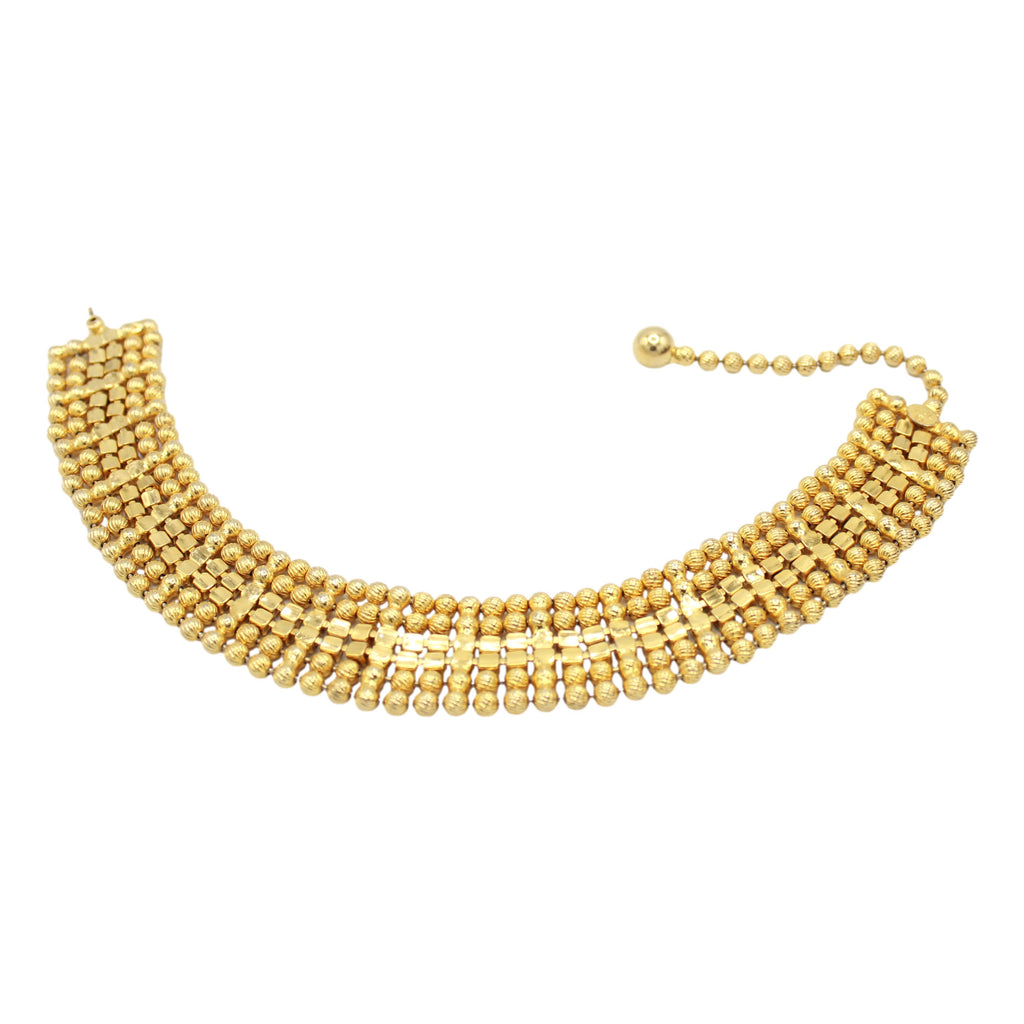 Vintage JULIANA for KJL Ball Chain Clear Rhinestone Dog Collar Necklace Book Piece IIJJ#1618
